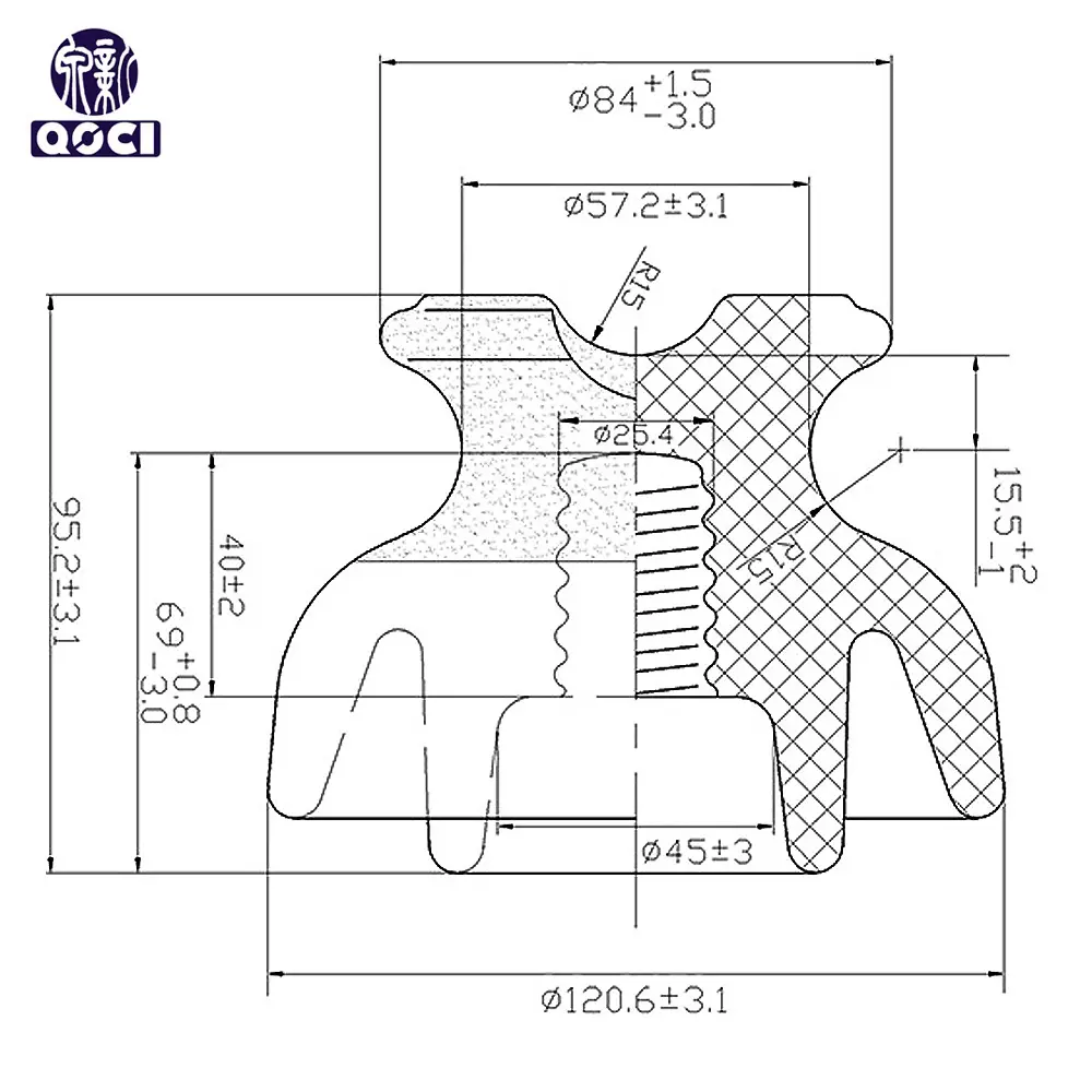 High-Quality ANSI 55-3  Pin Type Porcelain Insulator Suppliers, Factory