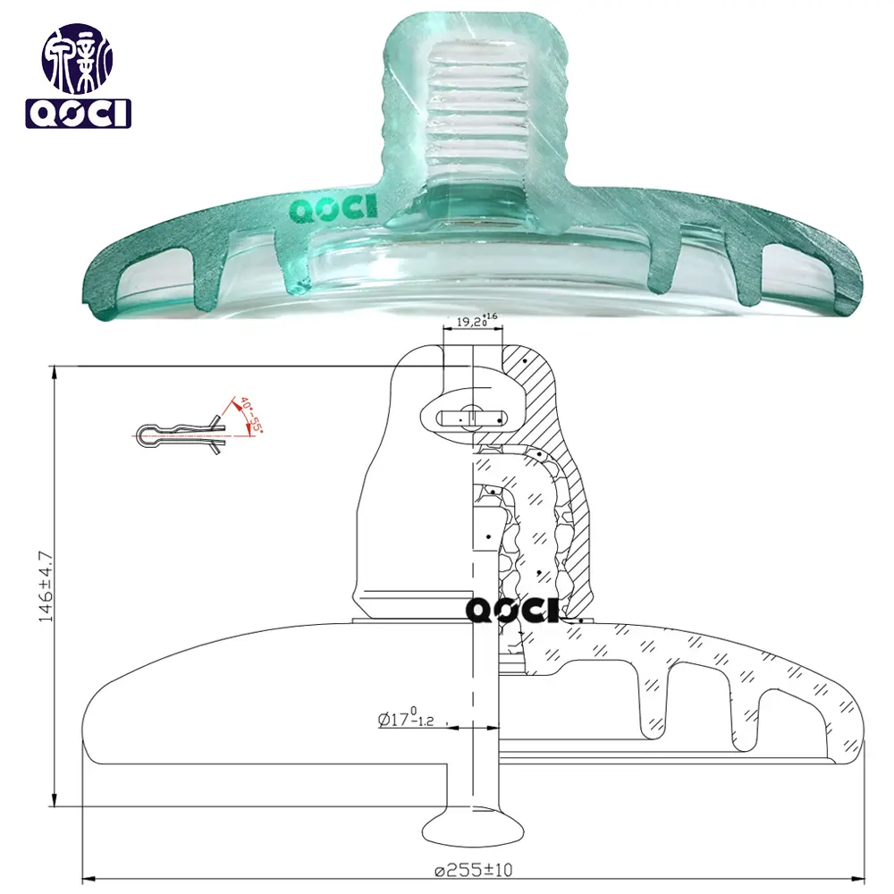 Wholesale U120BL(146/255/320) Glass Insulator Suppliers, Factories