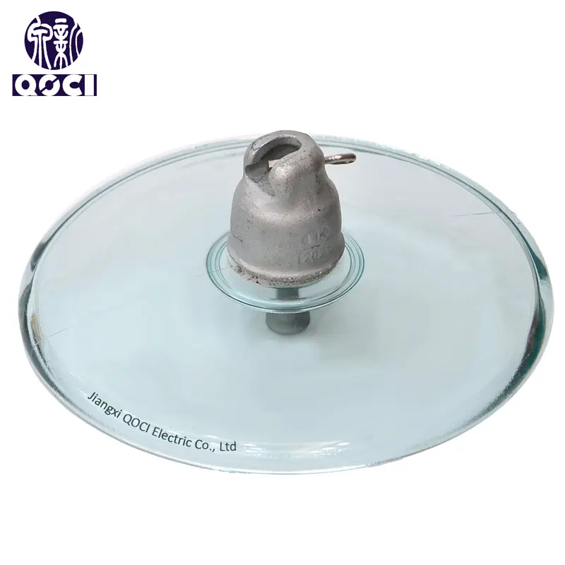China Glass Insulator U210AD With Zinc Bushing Supplier, Factories