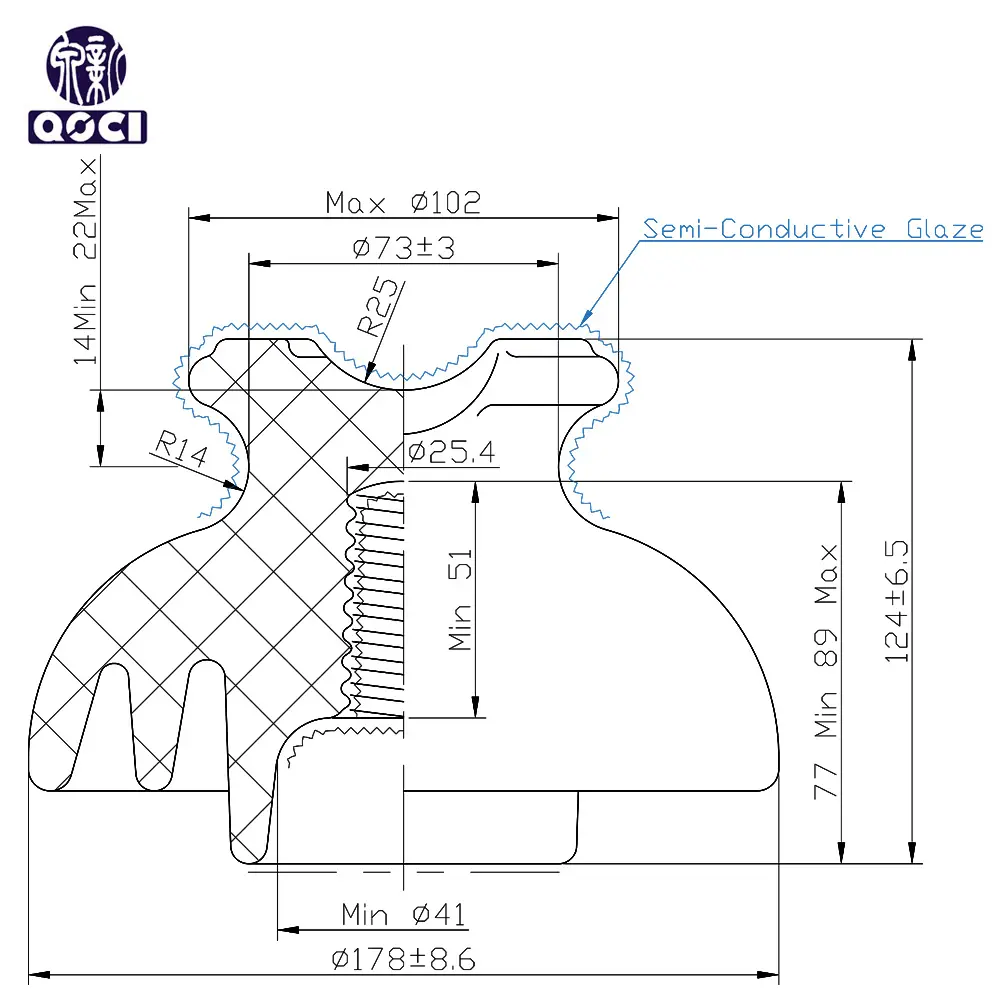 High-Quality ANSI 55-5  Porcelain Pin Type Insulator Manufacturer, Factory