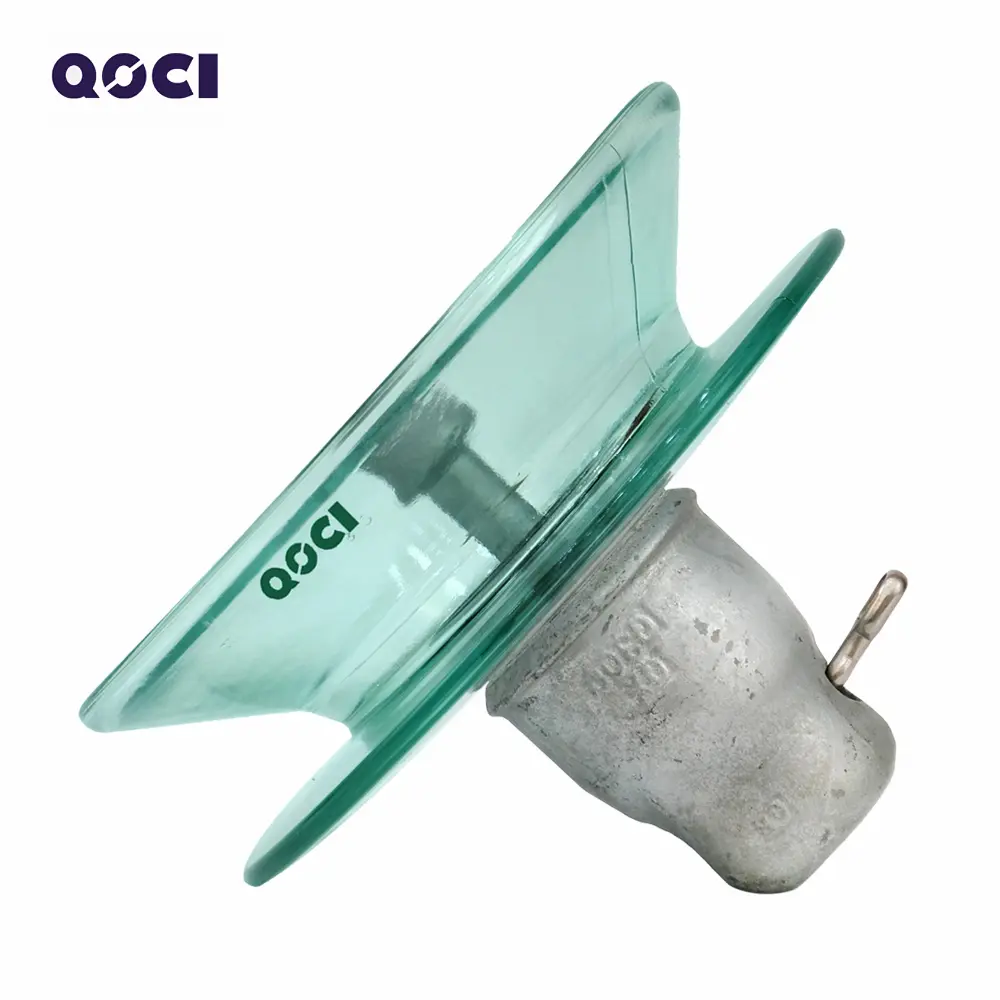 China U300BD High Voltage Cap and Pin Type Anti-Fog Glass Isolator Toughened Double Shed Glass Electric Insulator Manufacturer, Suppliers