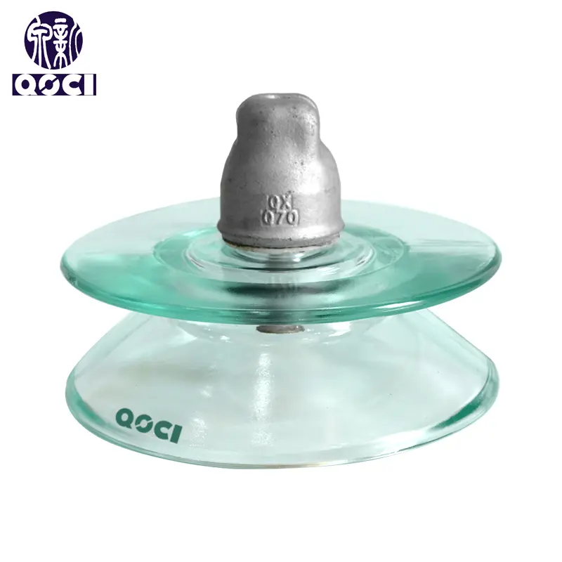 Wholesale U70BLD External Double-shed Type Glass Insulators IEC Standard for High Voltage Lines Manufacturer, Manufacturers