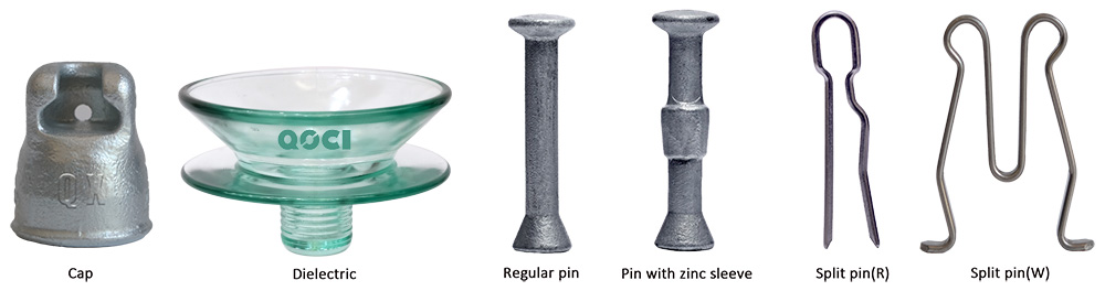 Suspension Insulator Structure Components Diagram
