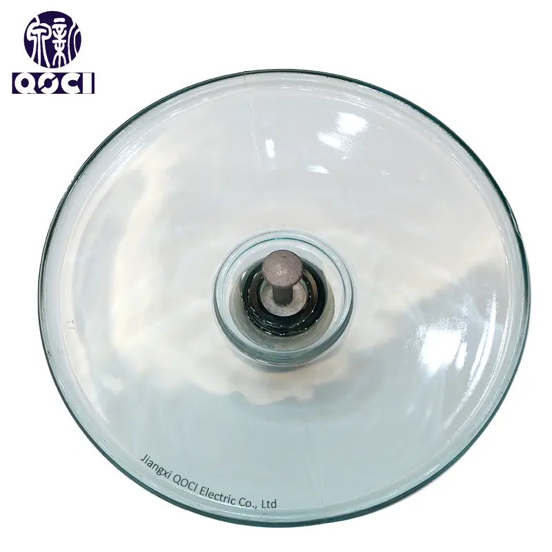 China Glass Insulator U210AD With Zinc Bushing Supplier, Factories
