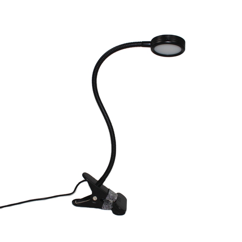 LED Desk Lamp with Clamp Flexible Gooseneck Arm 3 Lighting Modes Stepless Dimming Desk Light Clip on Lamp for Bedroom Office
