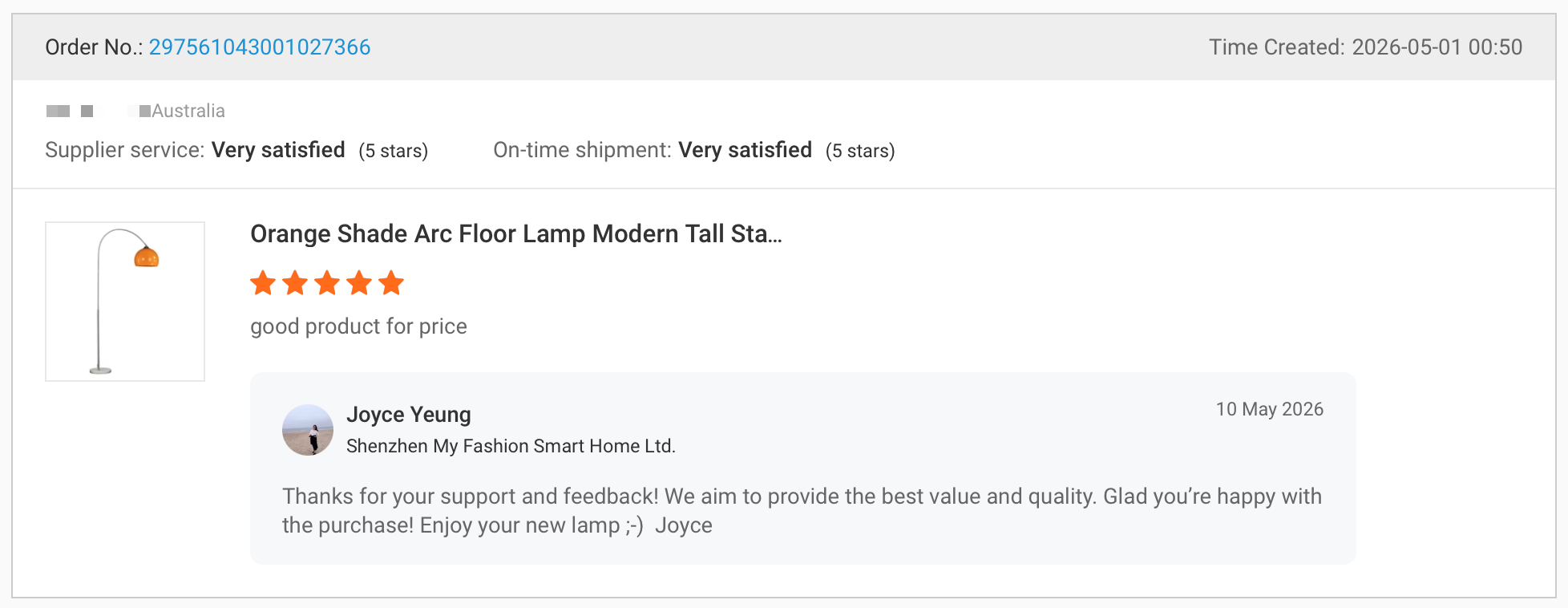 Buyer Feedback 2