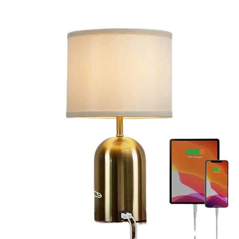 American Vintage Touch Table Lamp 3-Level Dimming Dual USB Charging Ports
