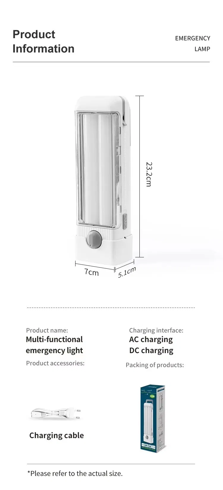 Product dimensions