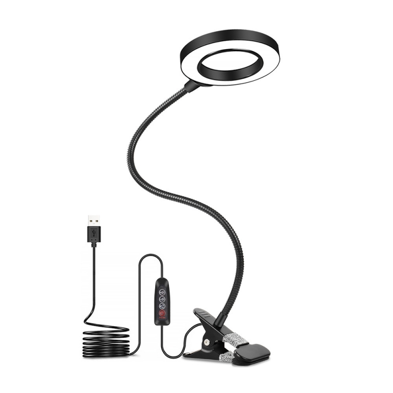 OKYN-Y0015 Flexible Gooseneck LED Task Light with Sturdy Clamp Eye Caring Light for Prolonged Welding and Assembly Work