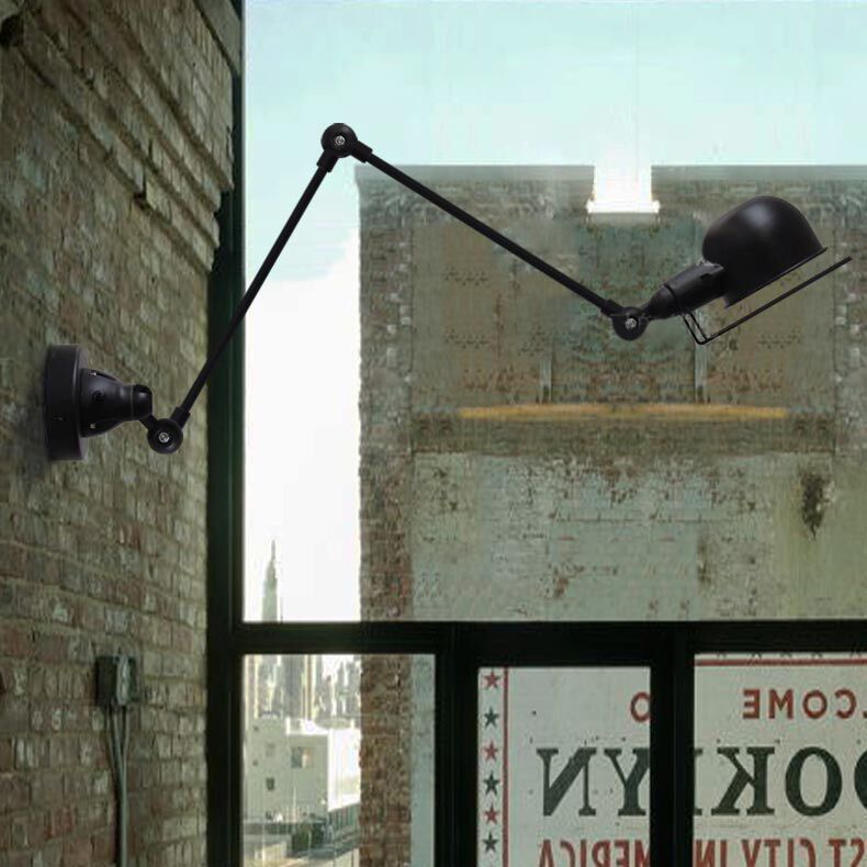 Adjustable Metal Wall Lamp Swing Arm Vintage Industrial Wall Lamp