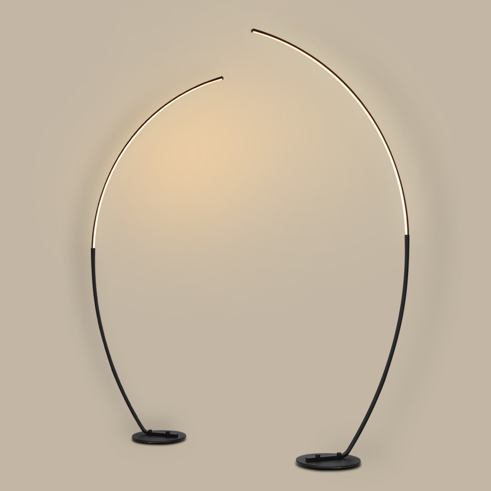 Arc Shape Nordic Floor Lamp for Living Room Bedroom Study Dimmable Remote Control Led Floor Lamps Modern Arc Floor Lamp