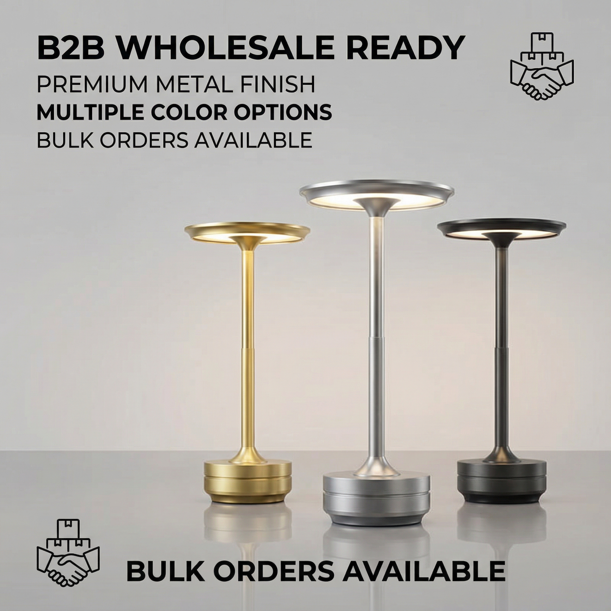 Luxury Modern LED Rechargeable Cordless Table Lamp Indoor Portable Nordic Touch Light Home Hotel Bedside Brass Decor Table Lamp