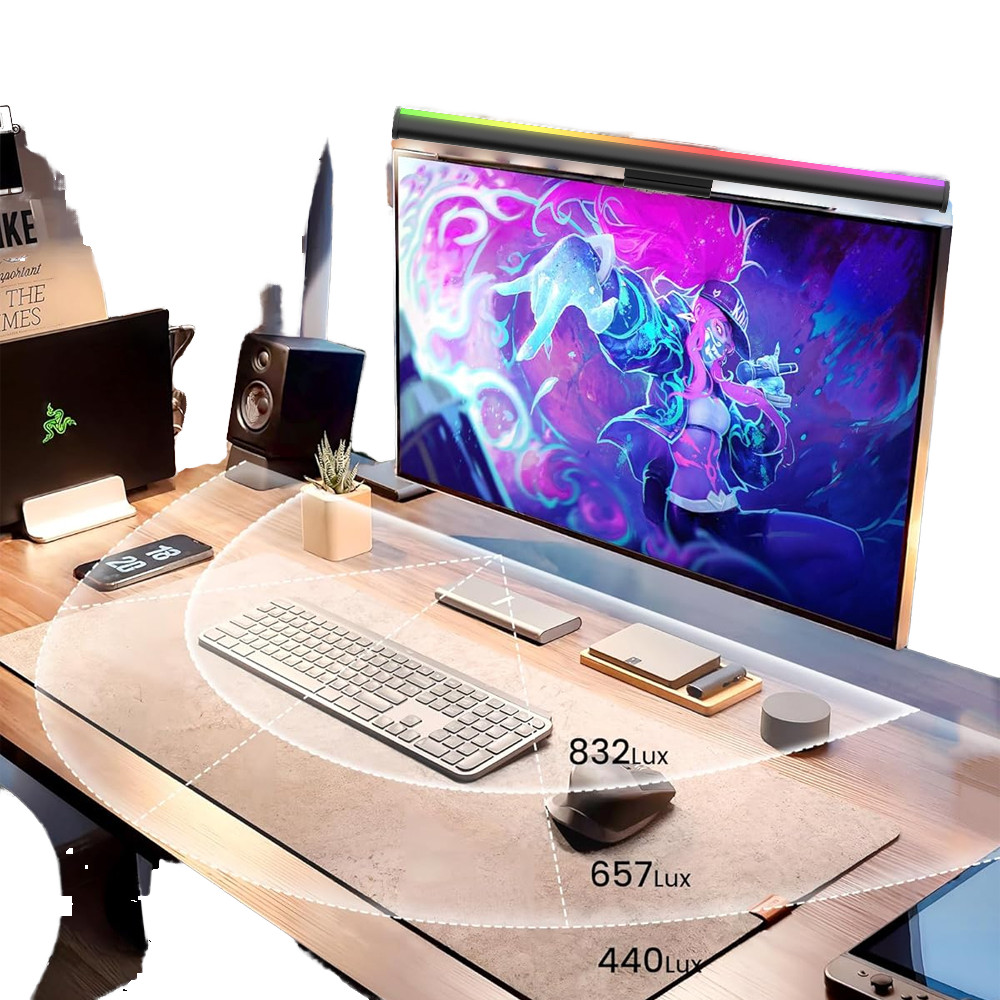 RGB Dimmable LED Monitor Light Bar Desk Lamp Modern Design WiFi Switch Mode APP Control USB Powered for Office Smart Home Lights