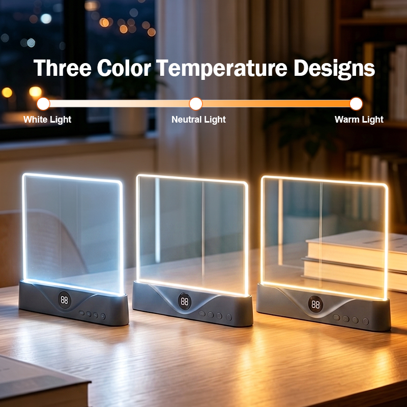 Hot Sale Wireless Portable Rechargeable Clear Led Book Full Page Light Panel Plate Lamp Board Flat Book Light For Reading In Bed