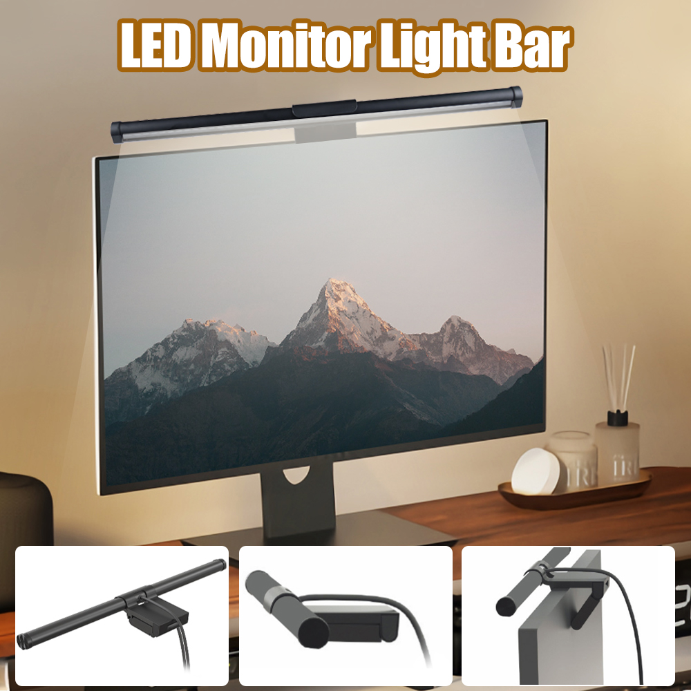 Stepless Dimming LED Eye Protection Hanging CCT Light USB Powered Smart App Control Computer Monitor Laptop Screen Bar Lamp