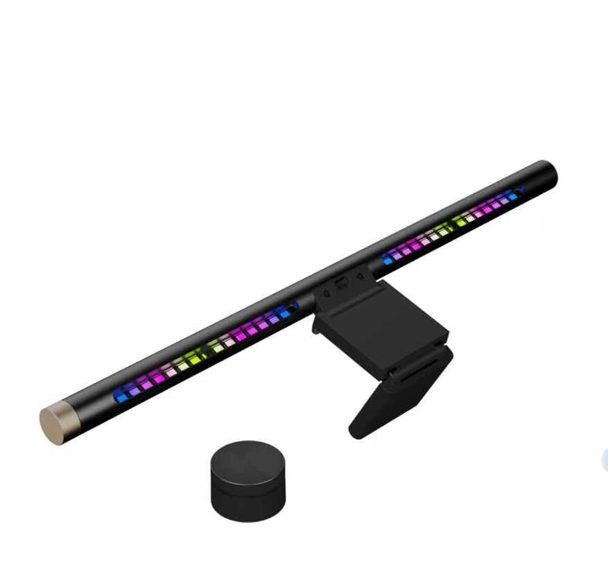 Eye-Care Modern RGB Monitor Light Bar Music Reactive LED Screen Lamp with Wireless Control for Reading Room Desktop Gaming Setup