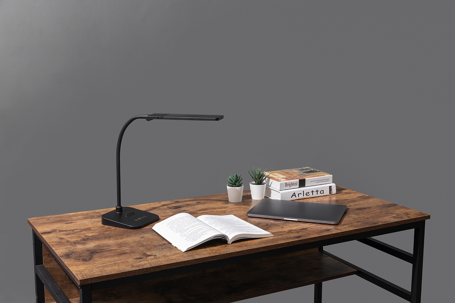 Multi-Function Flexible Arm Lamp Chargeable Charging Foldable Led Intelligent Desk Lamp