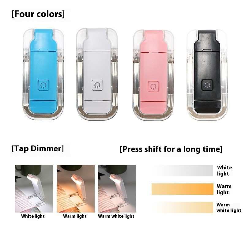 Portable Mini LED Book Light with Eye-Care Flexible Clip for Home School Bedroom Reading Light-Aware Product