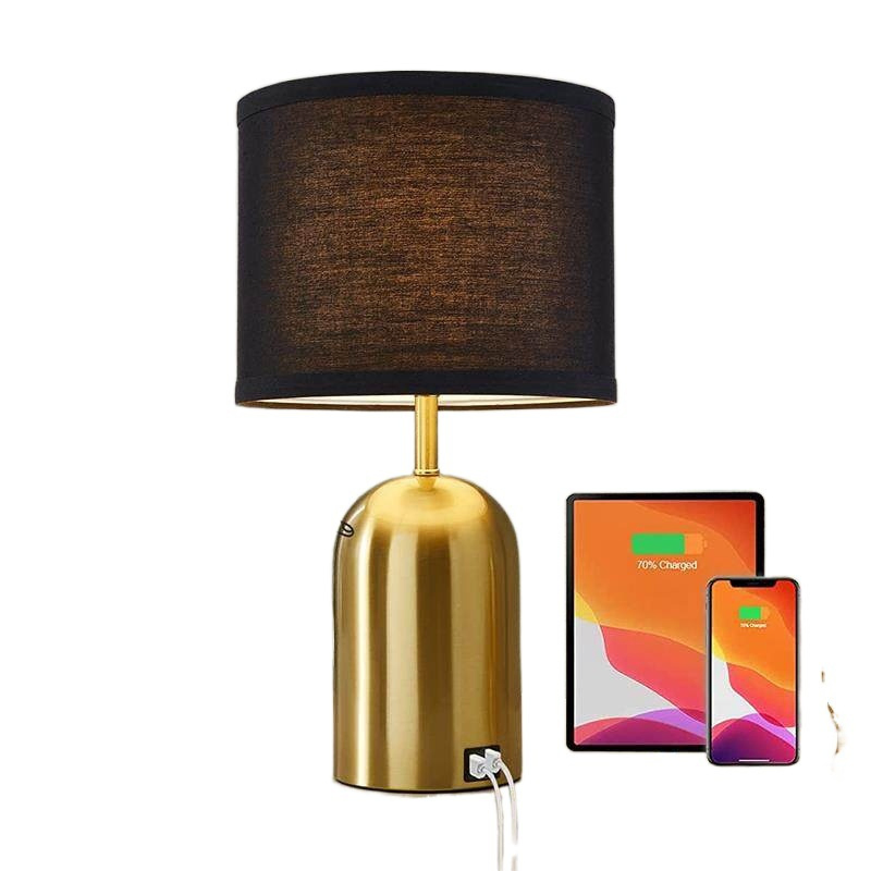 American Vintage Touch Table Lamp 3-Level Dimming Dual USB Charging Ports