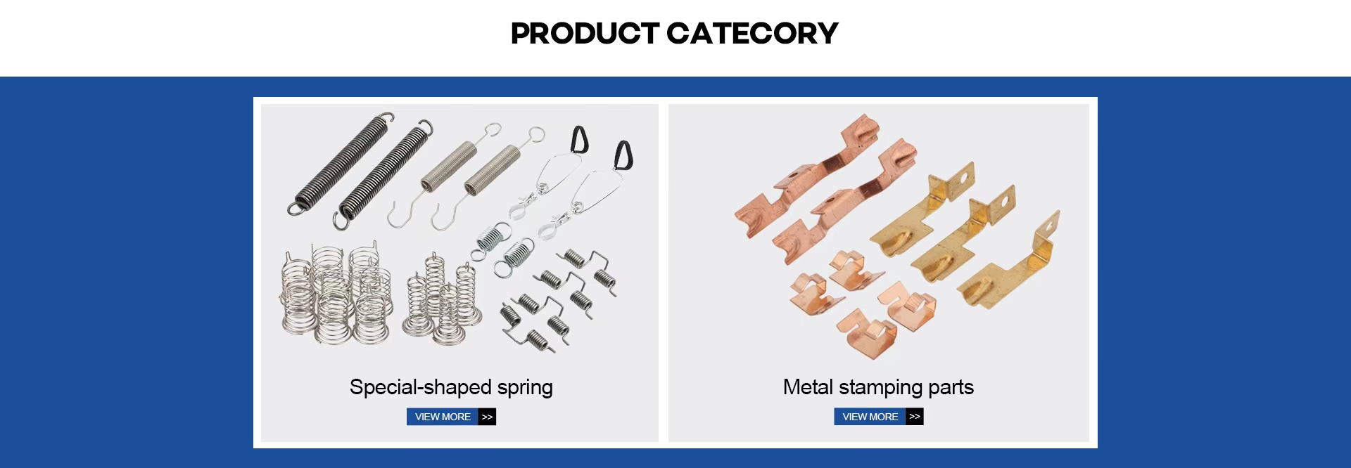 Special shaped spring and metal stamping parts categorization