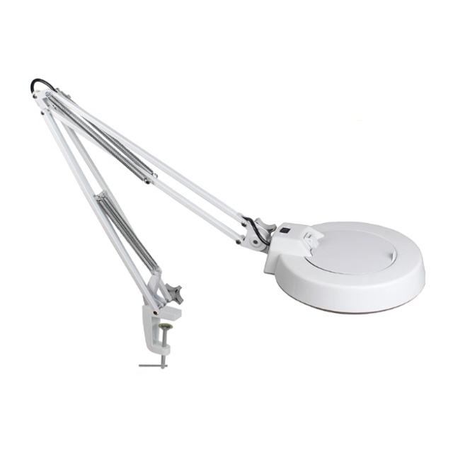 Clamp Desk Magnifier LED Light Flexible Gooseneck Hands-Free Magnifying Glass Reading Soldering Repair Crafts Onestopelectronic