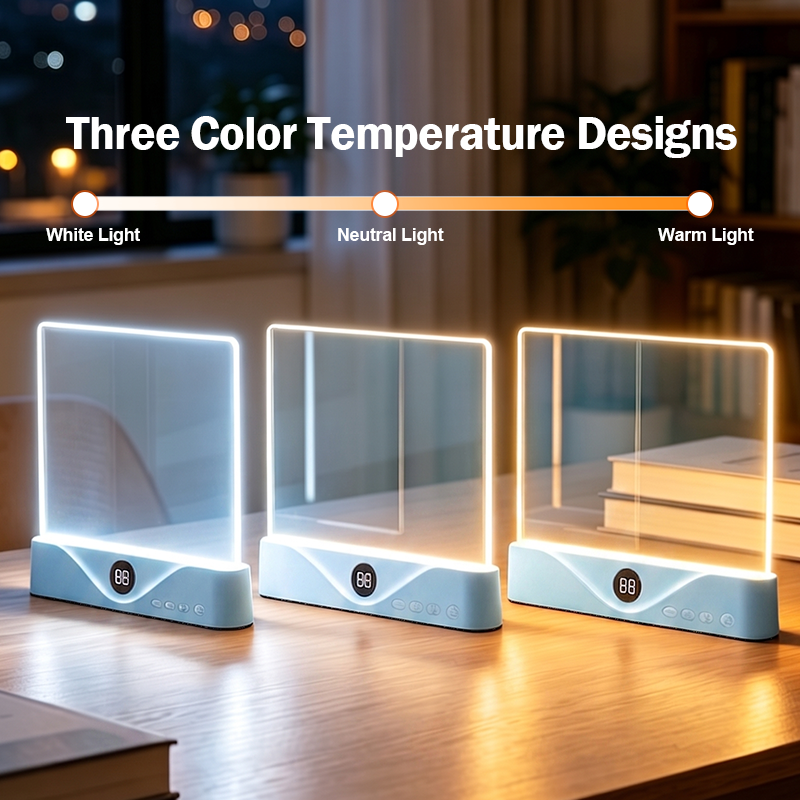 EGH Wireless Portable Rechargeable Clear Led Book Full Page Light Panel Plate Lamp Board Flat Book Light For Reading In Bed