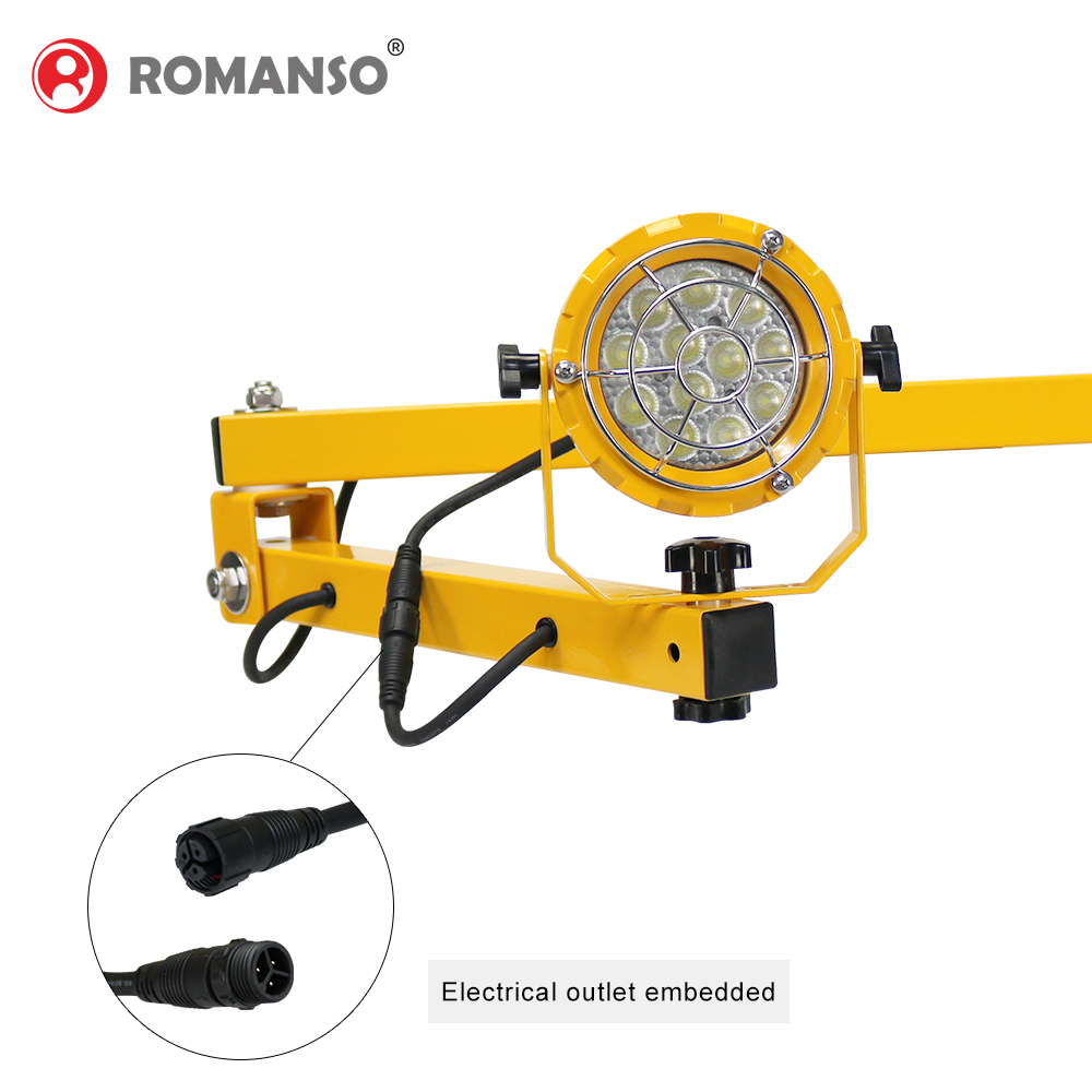 Etl Approved 30W New Swing Arm Led Work Light Warehouse Loading Dock Equipment Led Dock Lights
