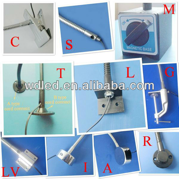GOOSENECK ARM 1W LED CLIP DESK LAMP