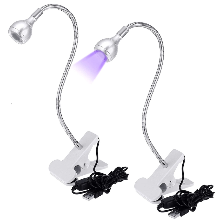 LED Clamp Light Desk Lamp With Flexible Gooseneck Clip Desk Led Lamp for Nail Art Beauty