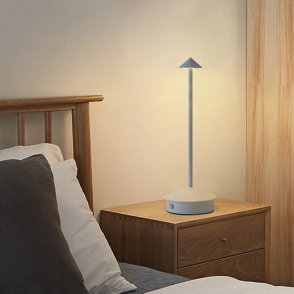 Hotel Portable Rechargeable Cordless LED Table Bar Lamp Desk Light with Touch Control for Restaurant Living Room