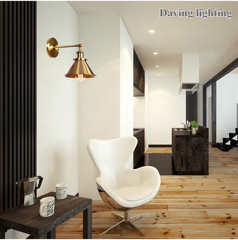 Modern Adjustable Swing Arm Industrial Wall Sconces Decorative Wall Lamp Folding RockerLight