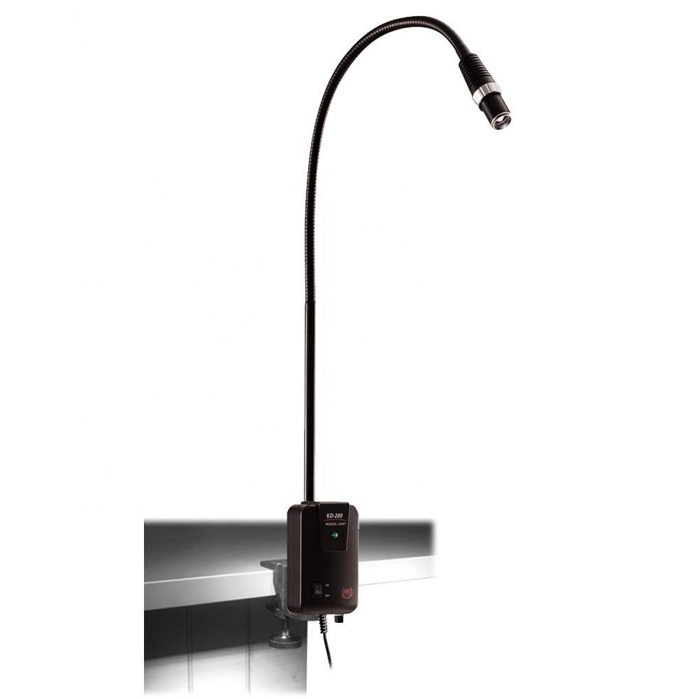 5W Electric LED Medical Examination Lamp Flexible Gooseneck Clip-On/Table Mount/Mobile High CRI 90 Clinic/Hospital Use