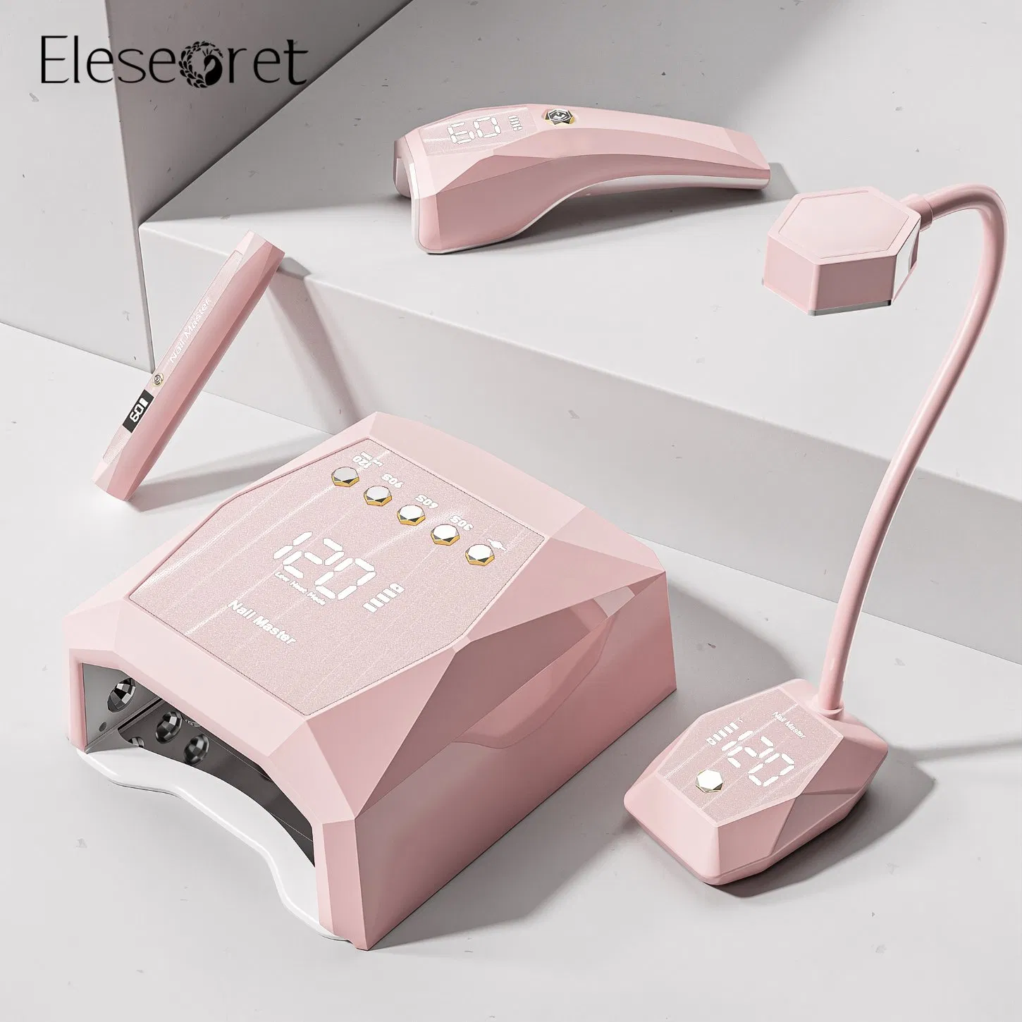 OEM Private Label Portable Nail Curing Machine LCD Display Rechargeable LED UV Nail Lamp