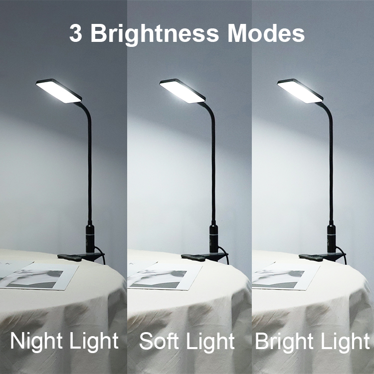 Factory Supply Aluminum Working Lamps Flexible Gooseneck Led Task Clip Lamp