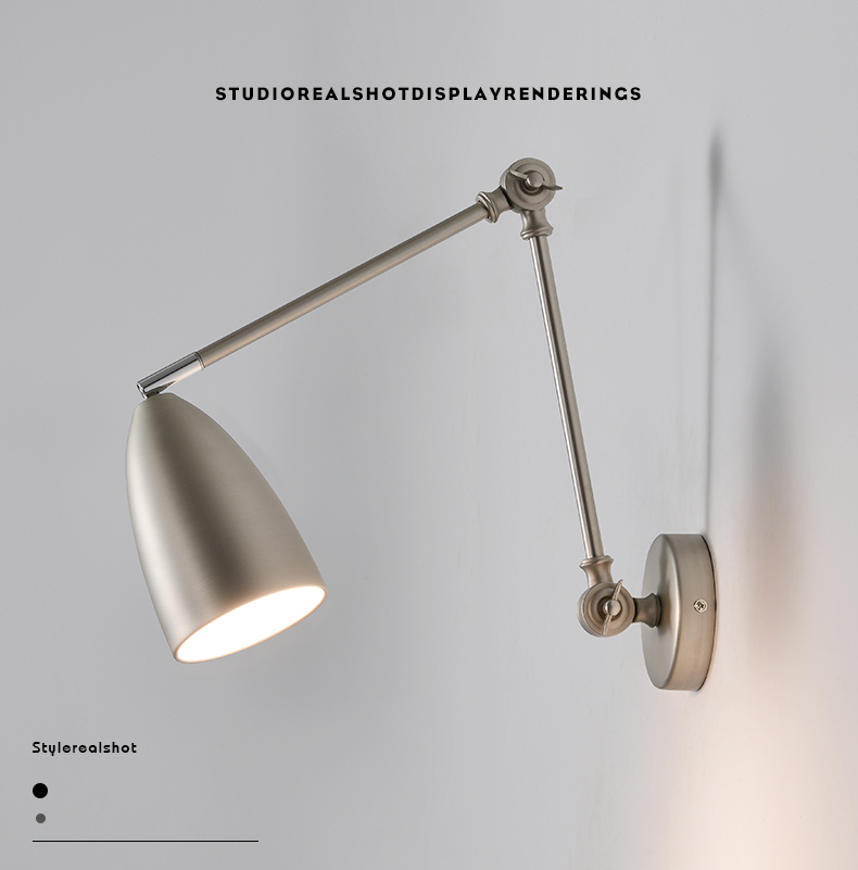 Swing Arm Wall Lamp Detail 5