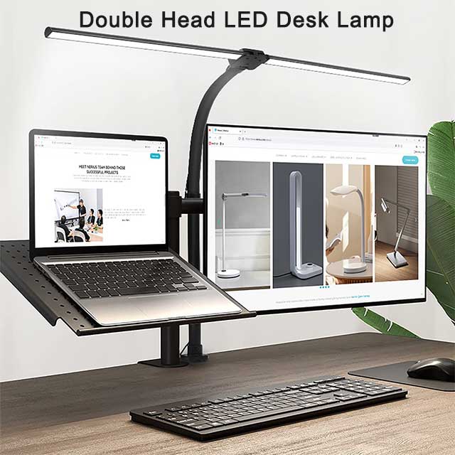 Brightest Led Workbench Office Table Lamp Modern Clip Flexible Goose-neck T-shape Clamp Desk Lamp