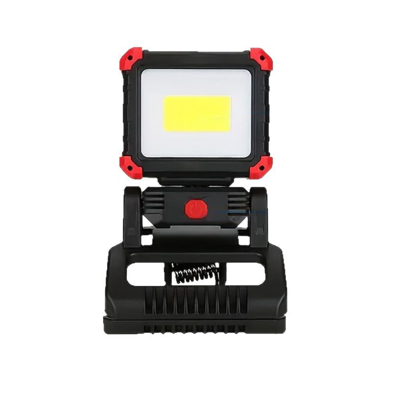 Super Bright LED ABS Black 6V Waterproof Work Light Rechargeable COB Magnetic Clip-on 270 Rotatable Clip 1200 Lumens Workshop