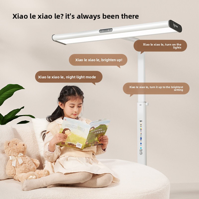 Igrow Smart Eye Protection Desk Lamp for Children's Study Stepless Dimming Plastic Material School Desk Lamp