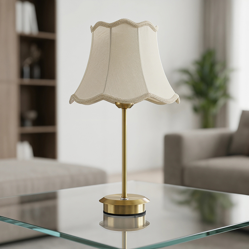 Classic Vintage Table Lamp Base—Compatible with a Variety of Fabric Lampshades