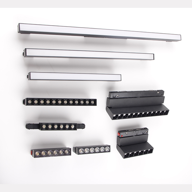 New Trend 48v 20mm Recessed Ultra Thin Magnetic Track Light Removable Track Light Magnetic System Magnetic Led Light
