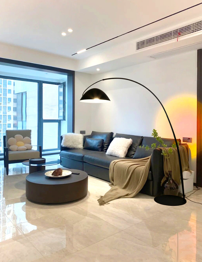 Arc Floor Lamp Luxury Scandinavian Minimalist Design Detail 4