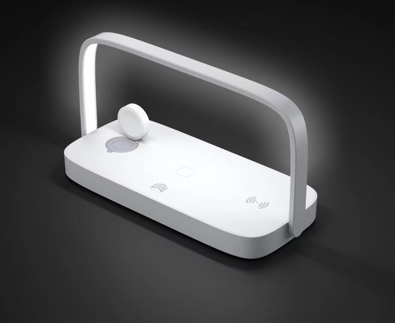 Bedside Lamp Wireless Charger LED Desk Lamp With Touch Control 3 Light Hues Table Lamp Wireless Charge for All Devices