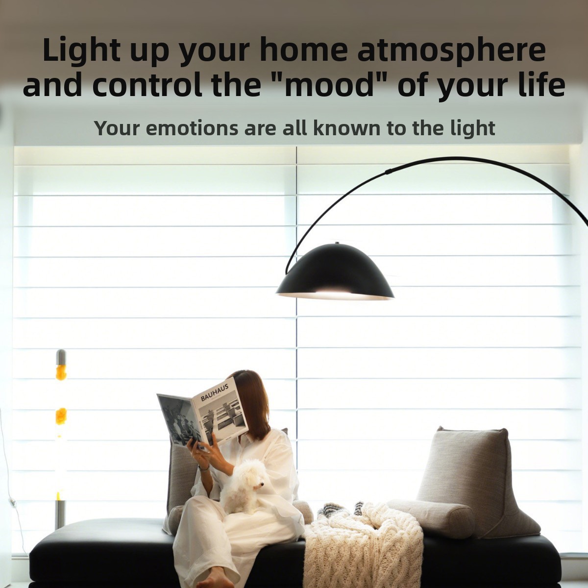 Arc Floor Lamp Luxury Scandinavian Minimalist Design for Living Room Bedroom Premium Ambient Lighting