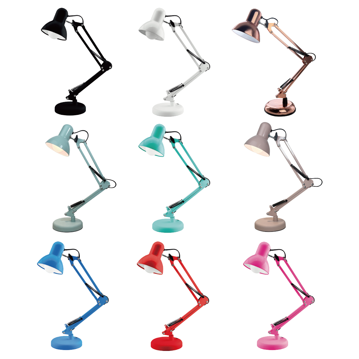 Metal E27 Led Desk Lamp Adjustable Swing Arm Clamp Tablelamp Folding Table Lamp for Nail Salon