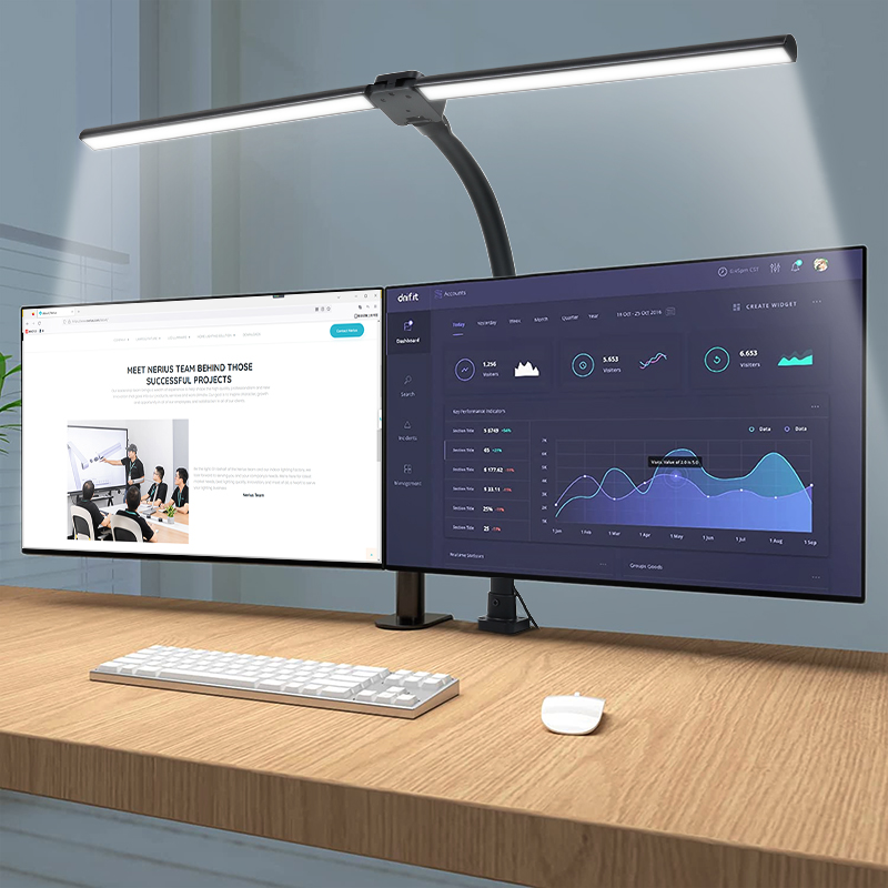 Flexible Gooseneck Clamp Lighting Eye-Caring Architect Task Lamp Modern LED Desk Lamp for Home Office