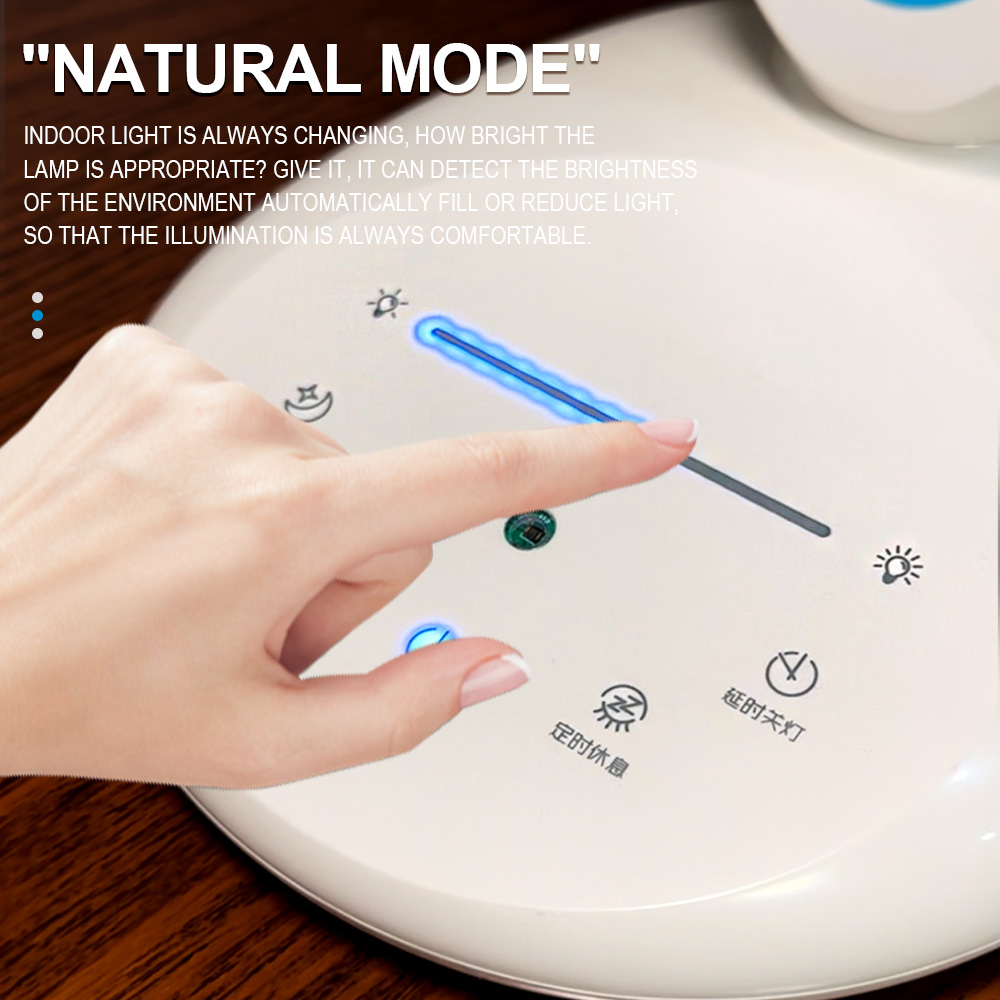 Dimmable Eye protection Smart Desk Lamp with Camera Supervisory Touch Control LED Table Lamp with USB Charging Port