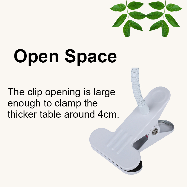 Sewing Arm Dimmable Timer LED USB Powered Desk Spot Light Table Lamp with Clamp
