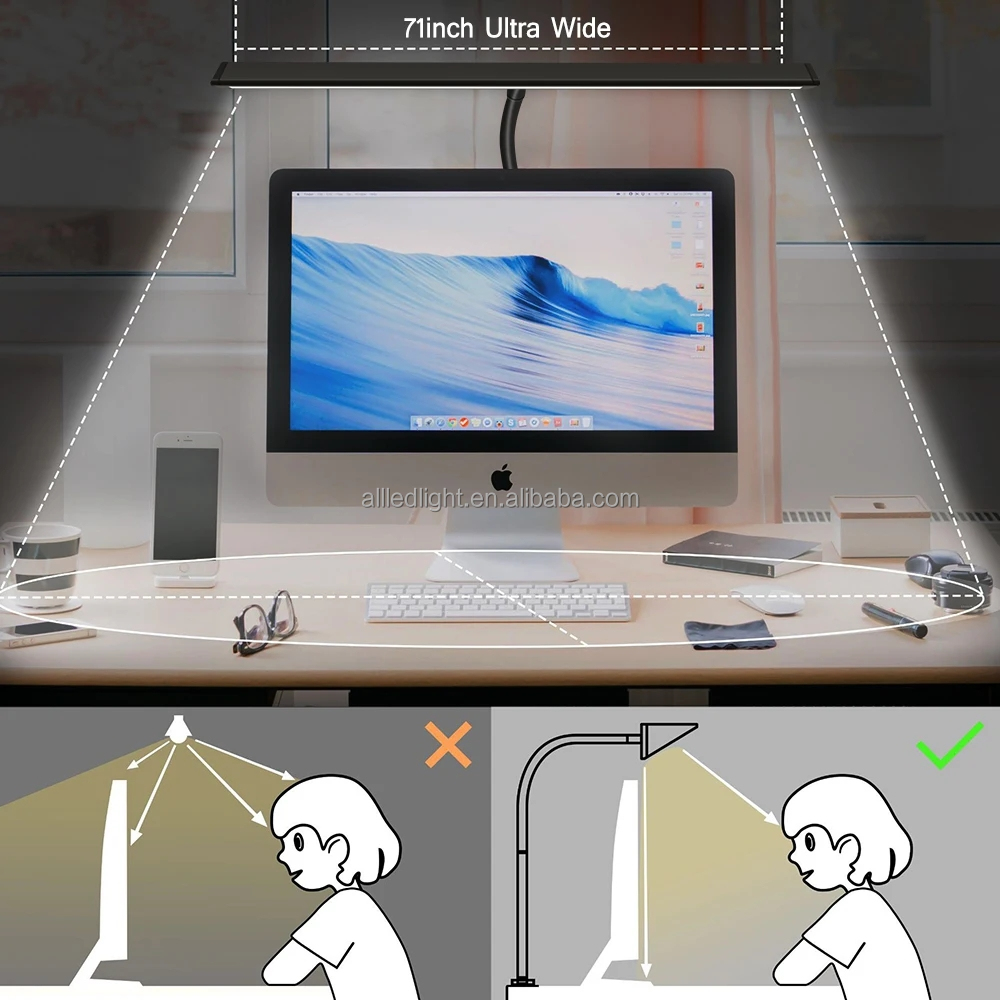 LED Double Heads Desk Light
