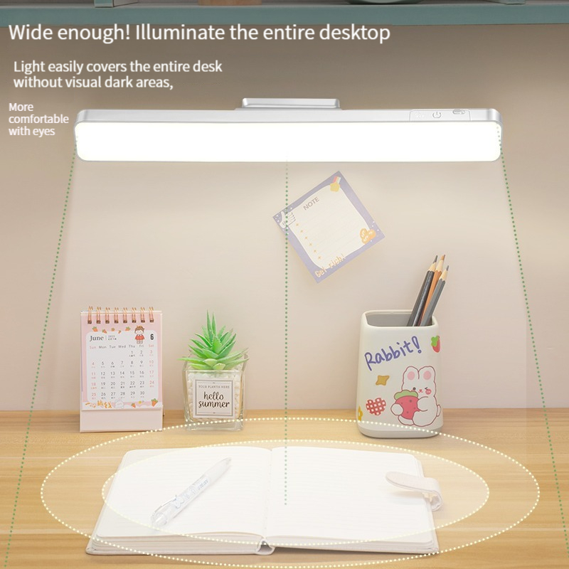 Rechargeable LED Touch Table Lamp, Magnetic Clip-on Study Lamp for Students, Cool Desk Light