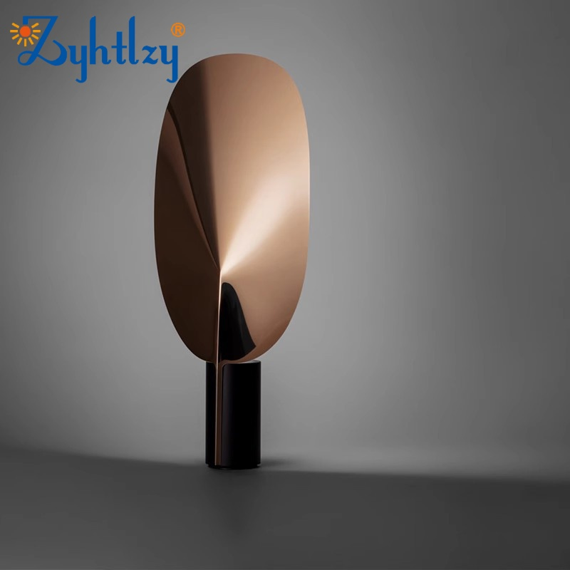 Wholesale Nordic Vintage LED Black Metal Desk Lamp Decorative Bedside Leaf Shape Luxury Modern Creative LED Home Table Lamp (ZY-TW044)